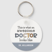 Funny Doctor Gifts | Aangepaste Geweldige arts Sleutelhanger (Achterkant)