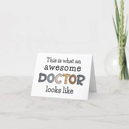 Funny Doctor Gifts | Geweldige arts Bedankkaart