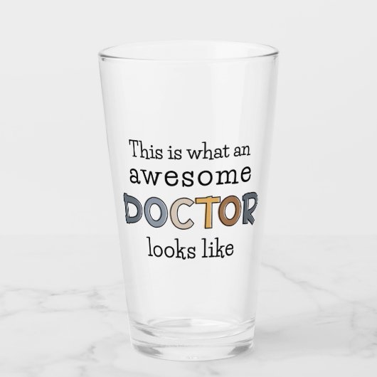 Funny Doctor Gifts | Geweldige arts Glas (Voorkant)