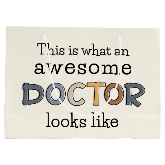 Funny Doctor Gifts | Geweldige arts Groot Cadeauzakje (Achterkant)