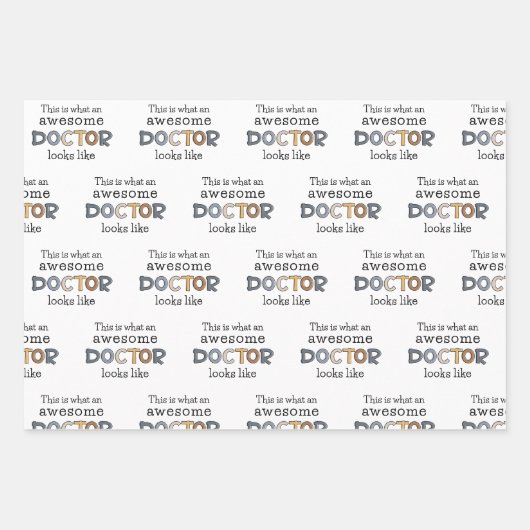 Funny Doctor Gifts | Geweldige arts Inpakpapier Vel (Voorkant)
