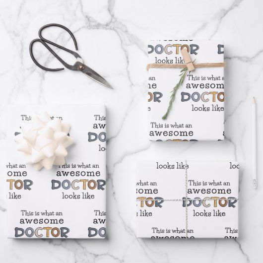 Funny Doctor Gifts | Geweldige arts Inpakpapier Vel (Voorkant)