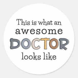 Funny Doctor Gifts   Geweldige arts Ronde Sticker