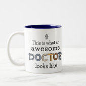 Funny Doctor Gifts | Geweldige arts Tweekleurige Koffiemok (Links)