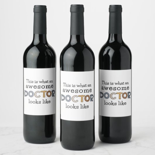 Funny Doctor Gifts | Geweldige arts Wijn Etiket (Flessen)