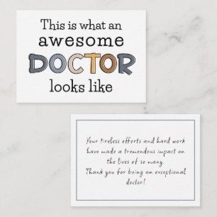Funny Doctor Gifts   Geweldige waardering door de  Notitiekaartje