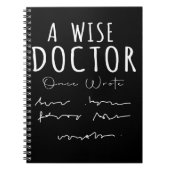 Funny Doctor Handwriting Humor Zorgverzekering Notitieboek (Voorkant)