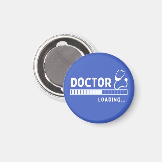 Funny Doctor Loading Bar Medical Future Doctor Magneet (Voorkant / Achterkant)