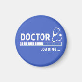 Funny Doctor Loading Bar Medical Future Doctor Magneet (Voorkant)