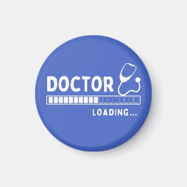 Funny Doctor Loading Bar Medical Future Doctor Magneet