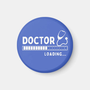 Funny Doctor Loading Bar Medical Future Doctor Magneet