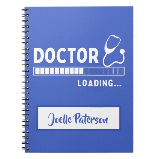 Funny Doctor Loading Bar Medical Future Doctor Notitieboek (Voorkant)
