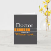 Funny Doctor Loading Medical Doctor Outfit New  Kaart (Gele Bloem)