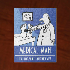 Funny Doctor met Stethoscoop controlefunctie Legpuzzel