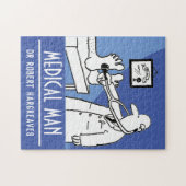 Funny Doctor met Stethoscoop controlefunctie Legpuzzel (Horizontaal)