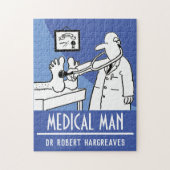 Funny Doctor met Stethoscoop controlefunctie Legpuzzel (Verticaal)