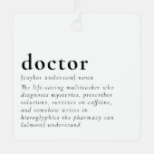 Funny Doctor Metalen Ornament (Voorkant)