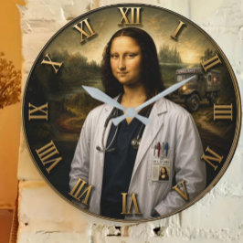 Funny Doctor Mona Lisa  Grote Klok