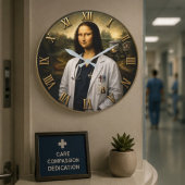 Funny Doctor Mona Lisa Grote Klok