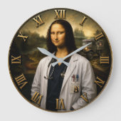 Funny Doctor Mona Lisa Grote Klok (Voorkant)