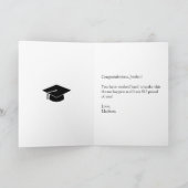 Funny Doctor of Pharmacy (PharmD) Afstuderen Kaart (Binnen)