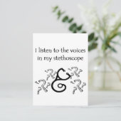 Funny Doctor of verpleegsters T-shirts en geschenk Briefkaart (Staand voorkant)