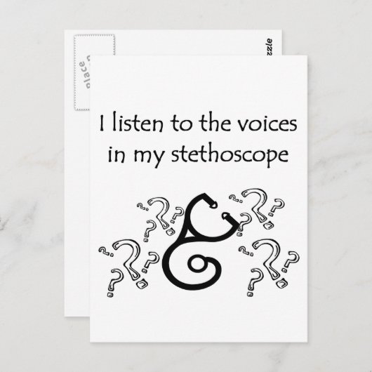 Funny Doctor of verpleegsters T-shirts en geschenk Briefkaart (Voorkant / Achterkant)