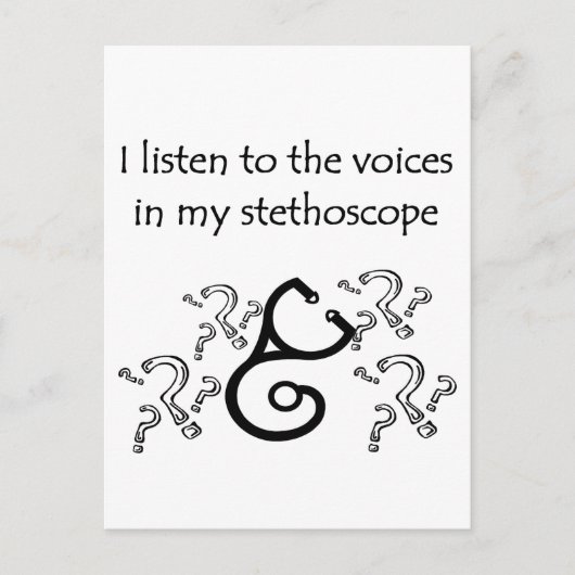 Funny Doctor of verpleegsters T-shirts en geschenk Briefkaart (Voorkant)