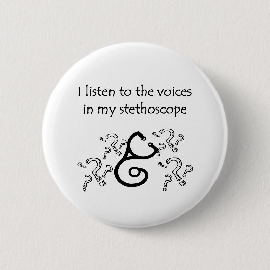 Funny Doctor of verpleegsters T-shirts en geschenk Ronde Button 5,7 Cm (Voorkant)