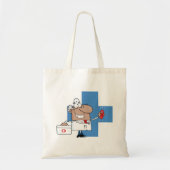 Funny Doctor on Duty Canvas tas (Voorkant)