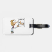 Funny Doctor Teaching Foot Anatomy Bagagelabel (Achterkant horizontaal)