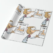 Funny Doctor Teaching Foot Anatomy Cadeaupapier (Uitgerold)