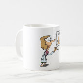 Funny Doctor Teaching Foot Anatomy Koffiemok (Voorkant links)