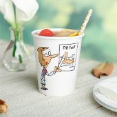 Funny Doctor Teaching Foot Anatomy Papieren Bekers