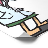 Funny Doctor Teaching Foot Anatomy Poster (Hoek)