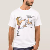 Funny Doctor Teaching Foot Anatomy T-shirt (Voorkant)