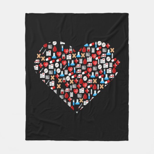 Funny Doctor Verpleegkundigen print Gift Medical a Fleece Deken (Voorkant)