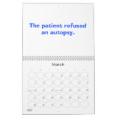 Funny DoctorChart Fubs Kalender (Mar 2027)