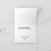 Funny Doctors met Elves-kerstkaart Kaart (Binnen)