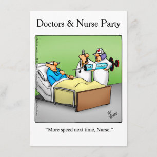 Funny Doctors & Verpleegkundigen Party Uitnodiging