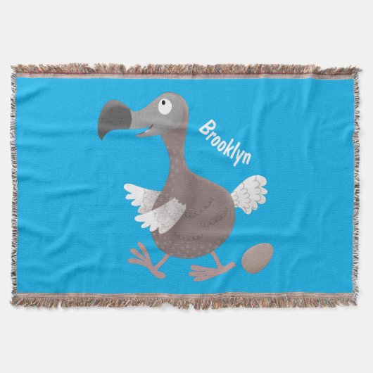 Funny dodo bird cartoon illustratie deken (Voorkant)