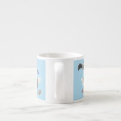 Funny dodo bird cartoon illustratie espresso kop (Achterkant)