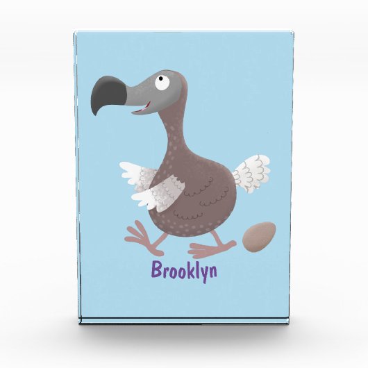 Funny dodo bird cartoon illustratie fotoblokken (Voorkant)