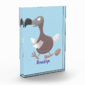 Funny dodo bird cartoon illustratie fotoblokken (Links)