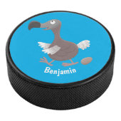 Funny dodo bird cartoon illustratie hockey puck (3/4)