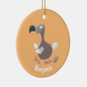 Funny dodo bird cartoon illustratie keramisch ornament (Rechts)