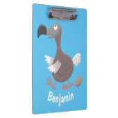 Funny dodo bird cartoon illustratie klembord (Rechts)