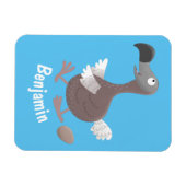 Funny dodo bird cartoon illustratie magneet (Horizontaal)