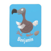 Funny dodo bird cartoon illustratie magneet (Verticaal)