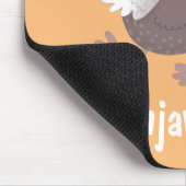 Funny dodo bird cartoon illustratie muismat (Hoek)